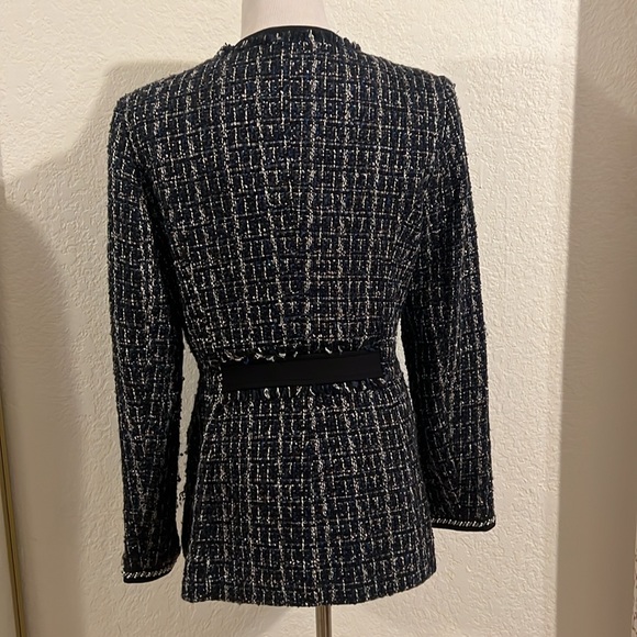 Beaded tweed military tweed jacket - Picture 7 of 9